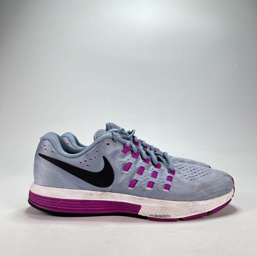 Nike Air Zoom Vomero 11 Blue Grey Hyper Violet Running Shoes Women's Size 9.5